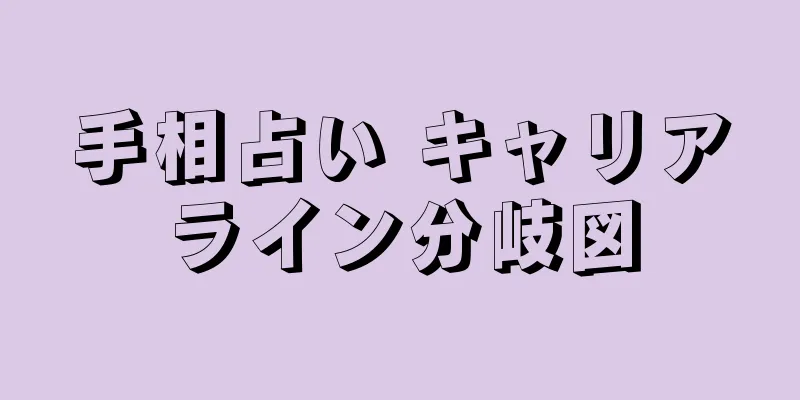 手相占い キャリアライン分岐図