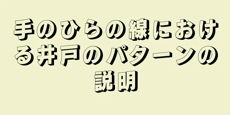 手のひらの線における井戸のパターンの説明