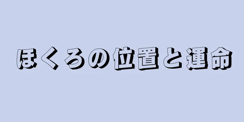 ほくろの位置と運命