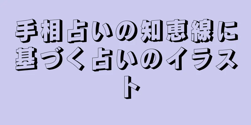 手相占いの知恵線に基づく占いのイラスト