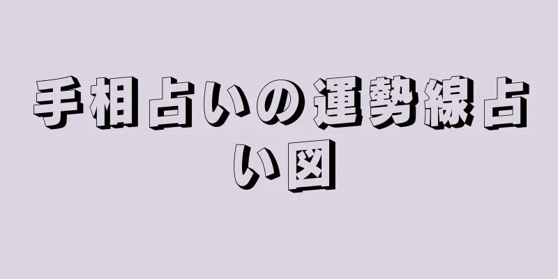 手相占いの運勢線占い図