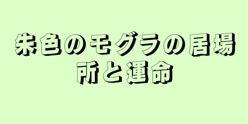 朱色のモグラの居場所と運命