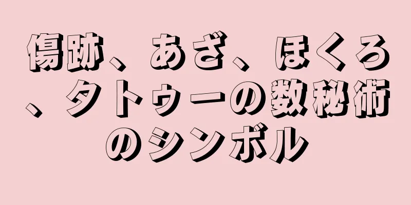 傷跡、あざ、ほくろ、タトゥーの数秘術のシンボル