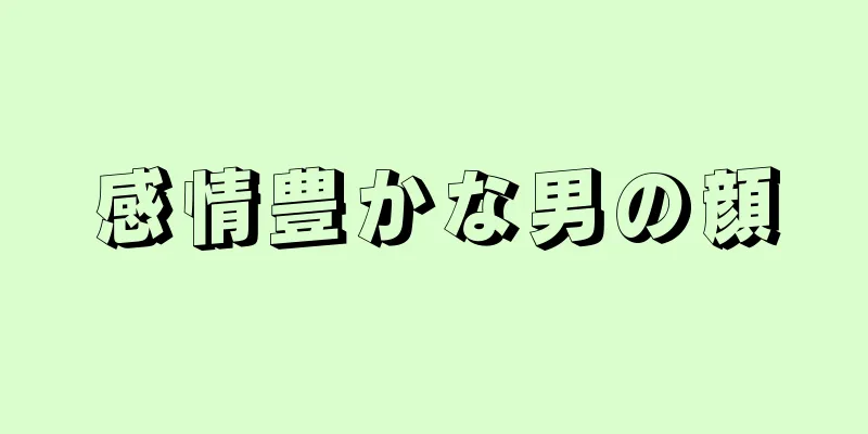 感情豊かな男の顔