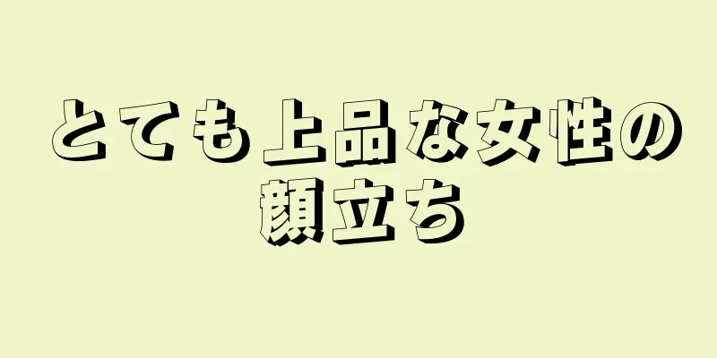 とても上品な女性の顔立ち