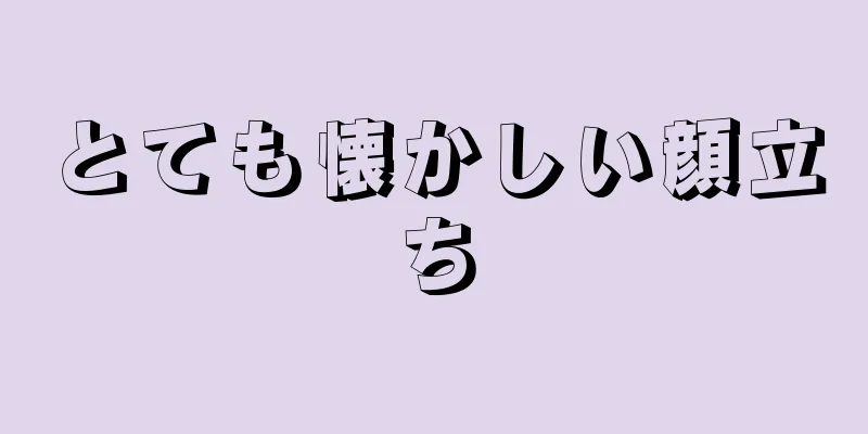 とても懐かしい顔立ち