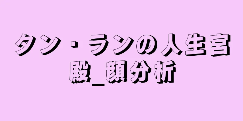 タン・ランの人生宮殿_顔分析