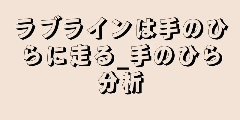 ラブラインは手のひらに走る_手のひら分析