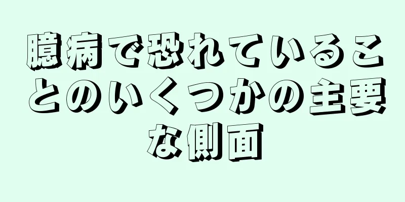 臆病で恐れていることのいくつかの主要な側面