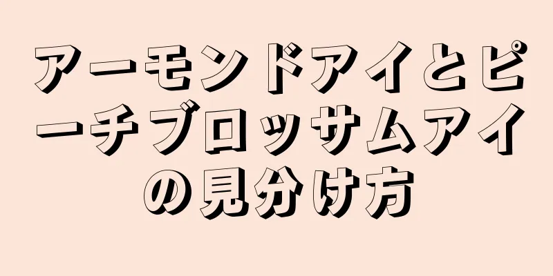 アーモンドアイとピーチブロッサムアイの見分け方