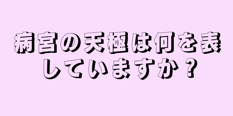 病宮の天極は何を表していますか？