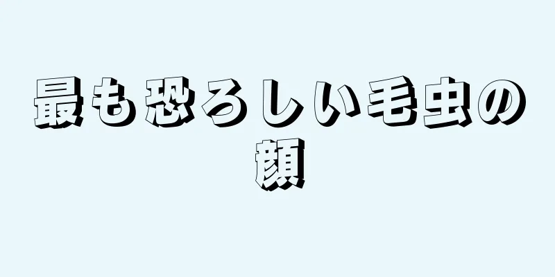 最も恐ろしい毛虫の顔