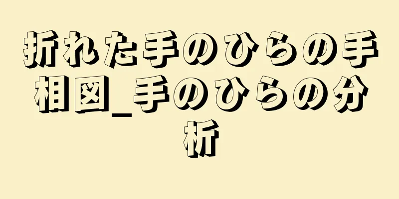 折れた手のひらの手相図_手のひらの分析