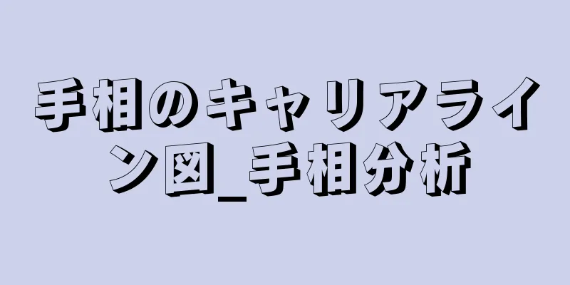 手相のキャリアライン図_手相分析