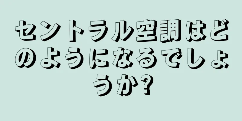 セントラル空調はどのようになるでしょうか?