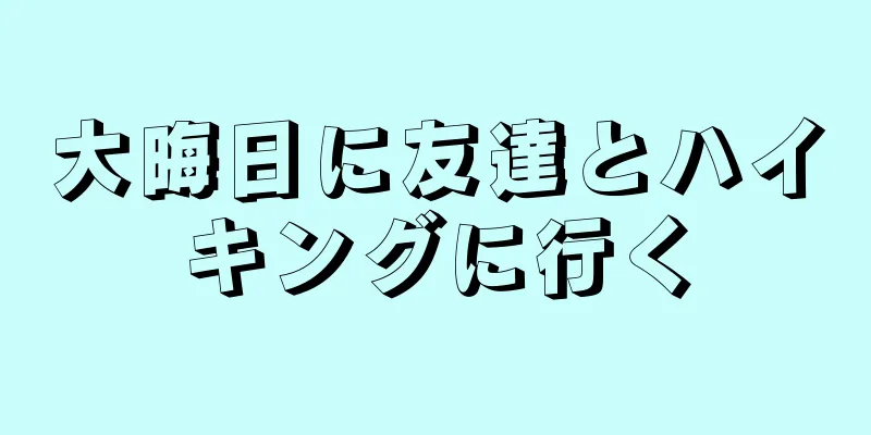 大晦日に友達とハイキングに行く