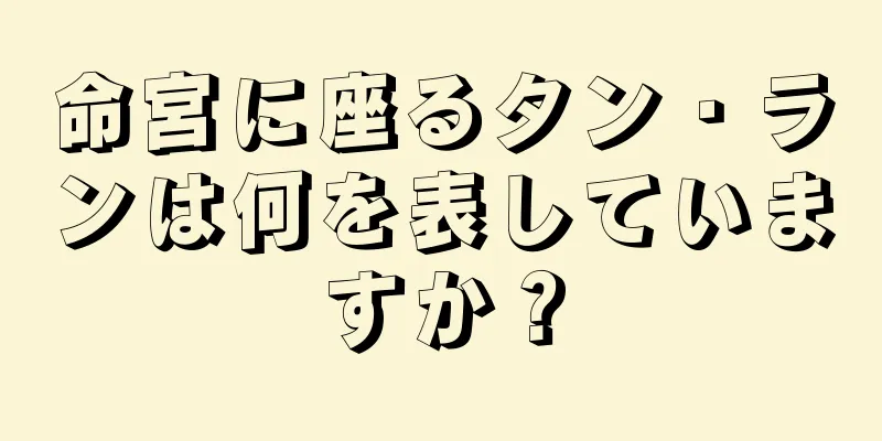 命宮に座るタン・ランは何を表していますか？