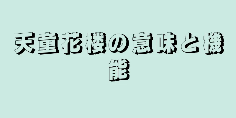 天童花楼の意味と機能