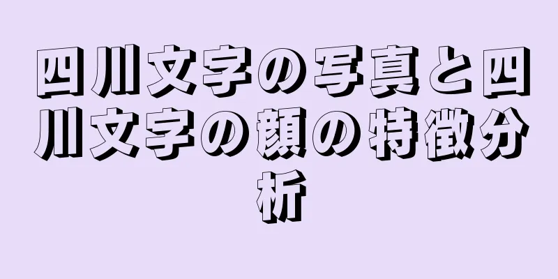 四川文字の写真と四川文字の顔の特徴分析