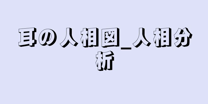 耳の人相図_人相分析