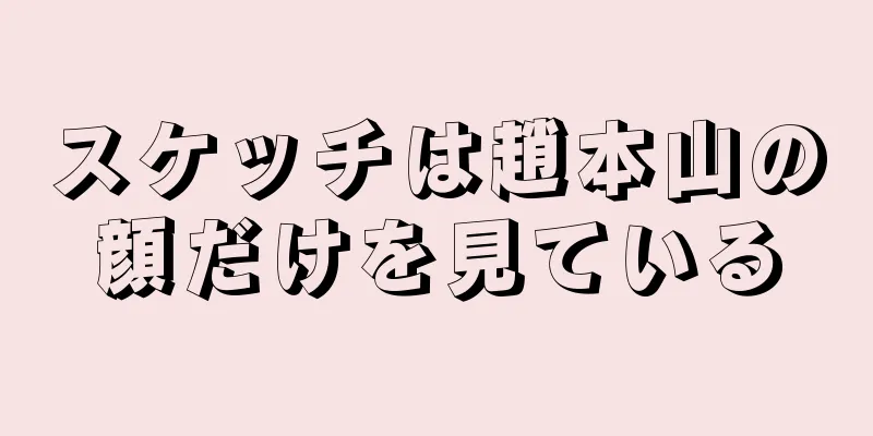 スケッチは趙本山の顔だけを見ている