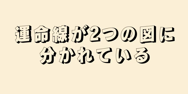 運命線が2つの図に分かれている