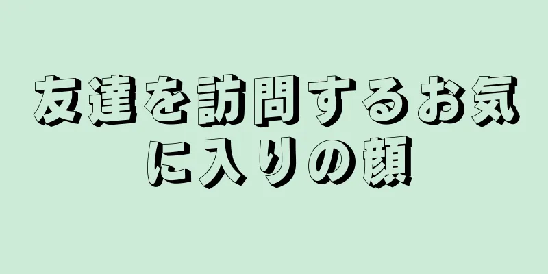 友達を訪問するお気に入りの顔