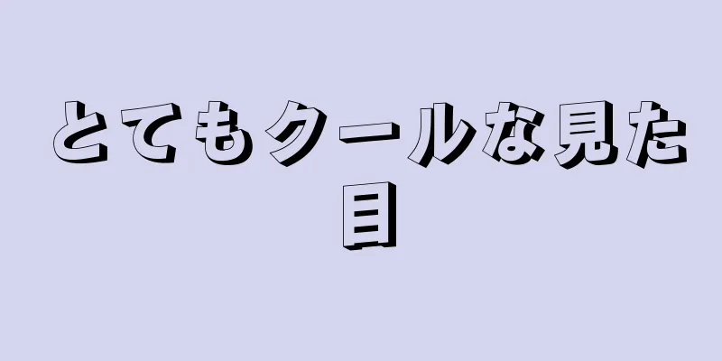 とてもクールな見た目