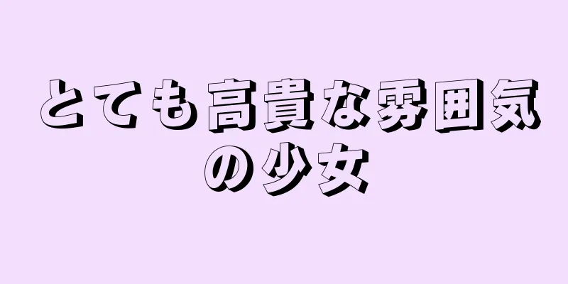 とても高貴な雰囲気の少女