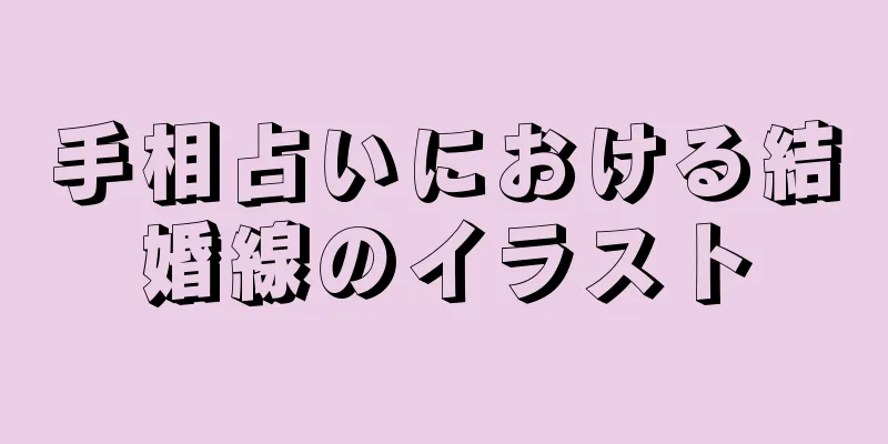 手相占いにおける結婚線のイラスト