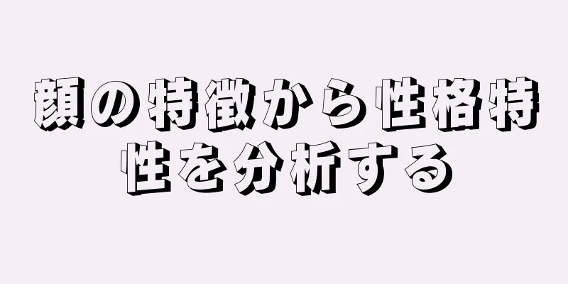 顔の特徴から性格特性を分析する